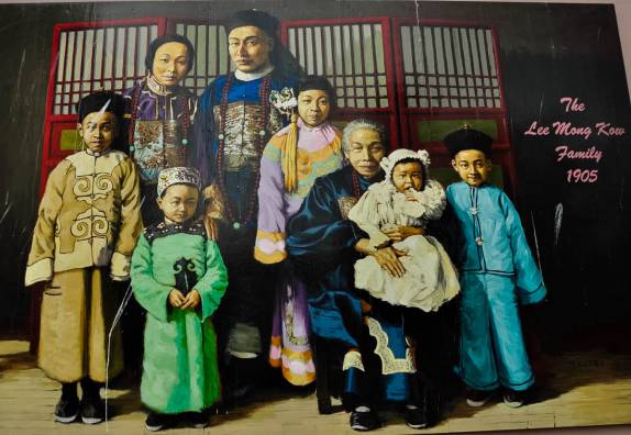 Foto de antiga família da Chinatown de Victoria, capital da British Columbia, no oeste do Canadá